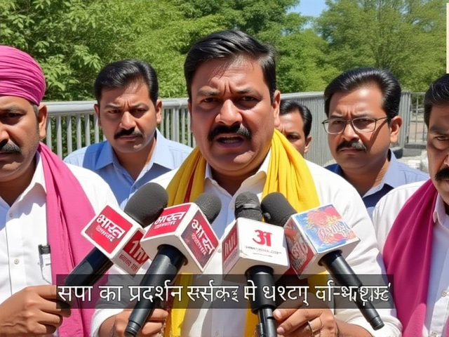 Samajwadi Party Protests Inflation in Ayodhya; MP Leads Rally